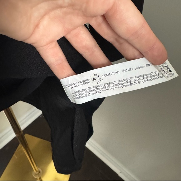 ZARA Black Twist-Front Mini Dress (NWT) - Picture 8 of 8